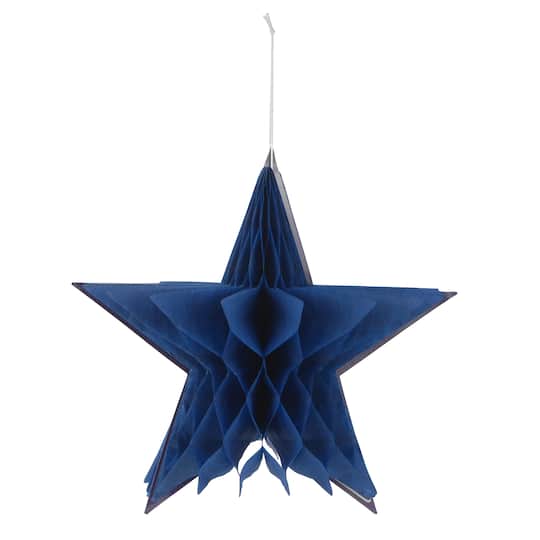 7&#x22; Blue Honeycomb Star by Celebrate It&#x2122;
